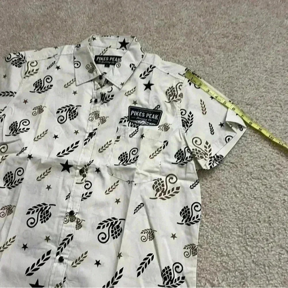 Pikes Peak Brewing Co Button Down Casual Shirt Men’s Size Large Beer “New” - Picture 9 of 12